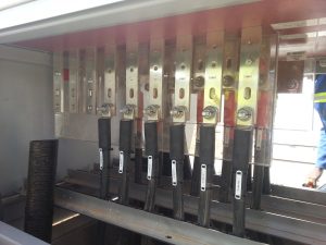 DC Connections at Inverter - Linde 40MW Solar Farm